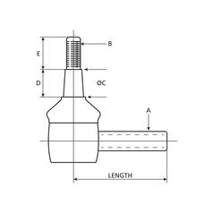 Track Rod, Length: 211mm 3