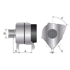 Dynamo (Sparex) - 12V, 100 A 5