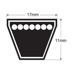 Kevlar V Belt - B Section - Belt No. B68K 2