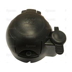 Plastic - 7 polig met EXTRA stopcontact (Kunststof ), Vrouw 12V 3