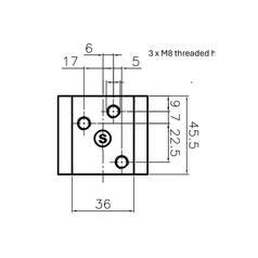 Mirror Arm Assembly - Adjustable (380 - 530mm) LH 4