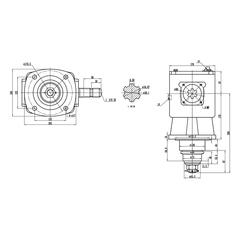 Gearbox, 50 hp Roller Bearings, Ratio: 1:2.83 Increase, Spline Input: 1-3/8\'\' x 6, Type: Roller Bearing 4