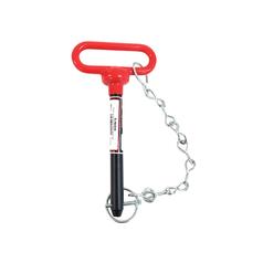 Red Handle Hitch Pin with Chain & Linch Pin 5/8x139.7mm 1