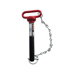 Red Handle Hitch Pin with Chain & Linch Pin 1x190.5mm 1