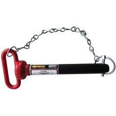 Red Handle Hitch Pin with Chain & Linch Pin 1x190.5mm 2