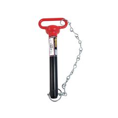Red Handle Hitch Pin with Chain & Linch Pin 1-1/8x210mm 1