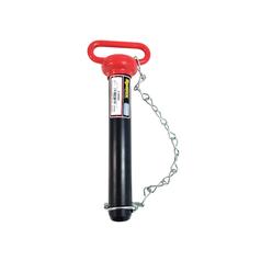 Red Handle Hitch Pin with Chain & Linch Pin 1-1/2x216mm 1