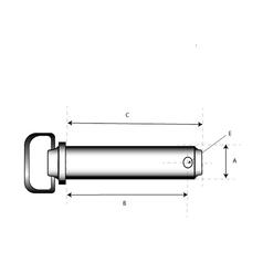 Hitch Pin with Grip Clip 2