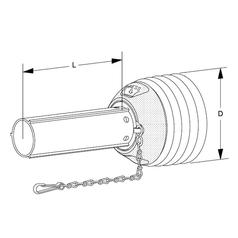 Walterscheid PTO Half Guard Inner, PGH30, 1500mm 3