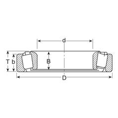 Sparex Taper Roller Bearing (462A/4/453X) 4