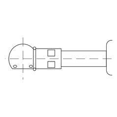 Gas Strut,  Total length: 885mm 2