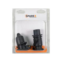 Agripak 2 pcs. 3 Pin Plug & Socket 2 Bolts Fixing 1