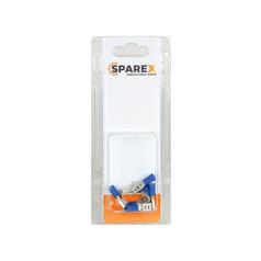 Agripak 6 stk. Kabelsko (flad) Dobb, 6.3mm, Blå 1