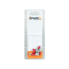 Agripak 6 un. Terminal 6.3mm, Vermelho 1