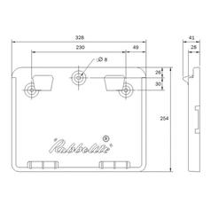 Number Plate Holder (Without lamp) 2