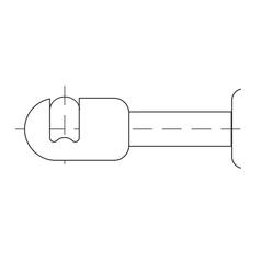 Gas Strut,  Total length: 885mm 2
