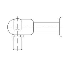 Gas Strut,  Total length: 785mm 2