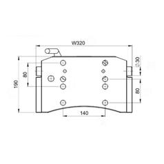Adapterplade 320mm 4