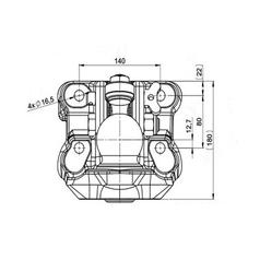 Coupling Flange K80 - M16 6