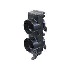 TARV Oil Collection System Double unit 55mm spacing, with Brown +- Indicators, 45 Degrees 2