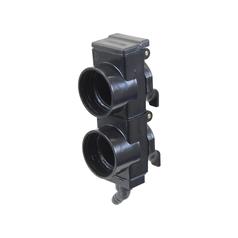 Olieopsamlingssystem Dobbelt enhed 55 mm afstand, blank lige 2