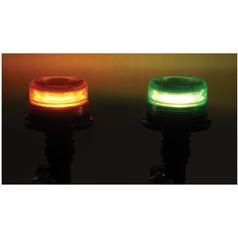 LED Beacon, Amber / Green, Flexible Pin 12-24V 2