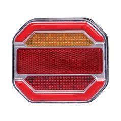 LED Rear Combination Light, Function: 4, Brake / Tail / Indicator / Number Plate, 12-24V 1