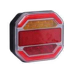 LED Rear Combination Light, Function: 4, Brake / Tail / Indicator / Number Plate, 12-24V 2