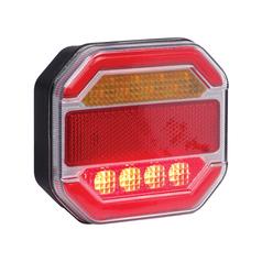 LED Rear Combination Light, Function: 4, Brake / Tail / Indicator / Number Plate, 12-24V 6