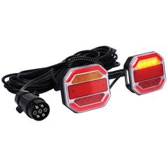 LED Lighting Set, Bolt on, Function: 4, Brake / Tail / Indicator / Number Plate, 12M, 12-24V 6