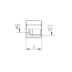 Sparex Cutting Ring Nut 15L 4