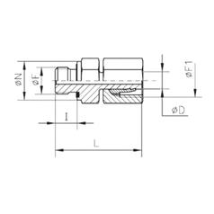 Racord BSP M|F 12L 4