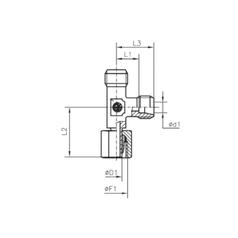 Racord T FMM 22L 4