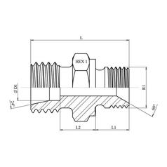 Racord BSP 60° 22L x 3/4\'\' 4