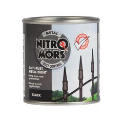 Nitromors Smooth Metal Paint Black 250ml 1