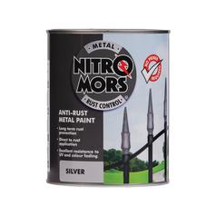 Nitromors Smooth Metal Paint Silver 750ml 1