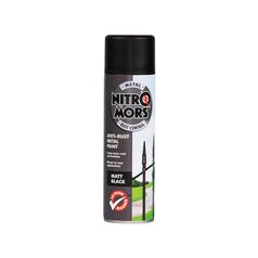 Nitromors Black Direct to Smooth Metal Paint 500ml 1
