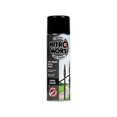 Nitromors Satin Anti-Rust Paint Black 500ml 1