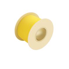Electrical Cable - 1 Core, 1.5mm² Cable, Yellow (Length: 1M), (Reel) 2
