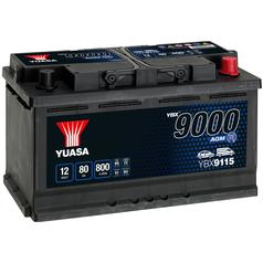 Yuasa YBX9115 12V 80Ah 800A AGM Start Stop Plus Battery 1