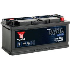 Yuasa YBX9020 12V 105Ah 950A AGM Start Stop Plus Batería 1