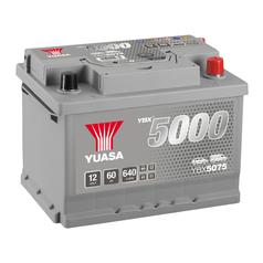 Yuasa YBX5075 12V 60Ah 640A High Performance SMF Batería 1