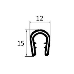 Kantliste (Sort) 5 - 8mm x 1M 2
