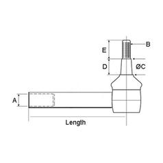 Track Rod, Length: 282mm 2