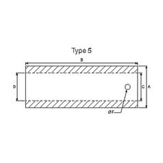 Loader Tine Bush - Ø45 x 120mm (Ø25) 2
