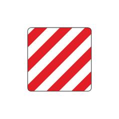 Warning Panel Dcha/Izda, 423mm x 423mm 2