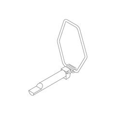 Sicherheitsklappspling, Stift Ø10mm x 58mm 4