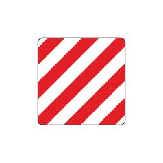 Set Overlastklever Rechts en Links, Vinyl Sticker, 423mm x 423mm 2