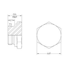 Hydraulic Adaptor M12 x 1.50 Metric Solid Plug 3