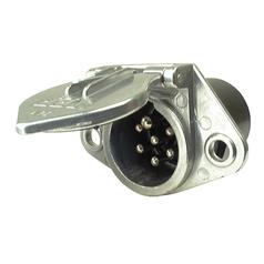 7 Pin Trailer Socket Bolt-on (Aluminium) 1